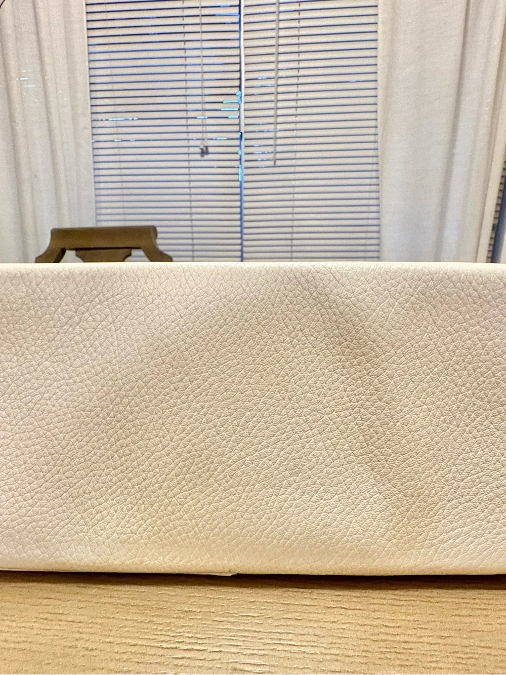 MICHAEL KORS Cream Leather Backpack with Silver Hardware